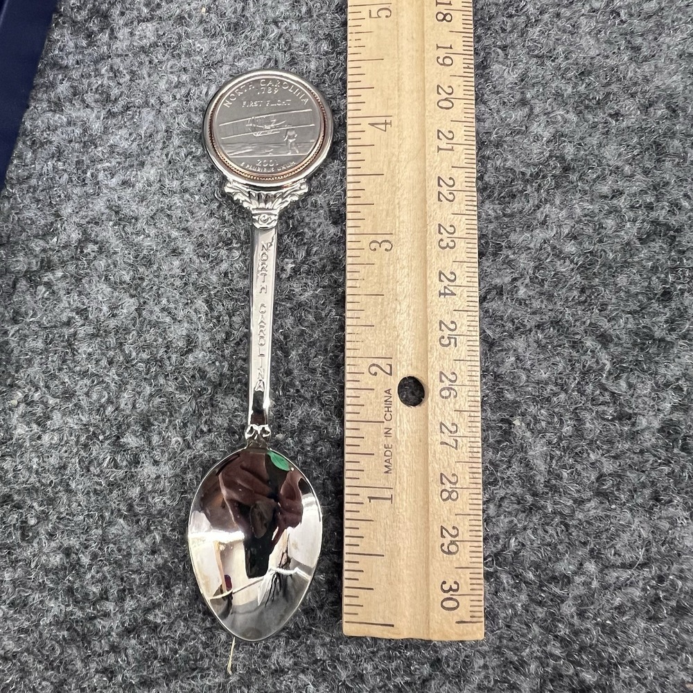 2001 North Carolina US Mint 50 State Quarters Collectible Spoon w/Box - Picture 10 of 10